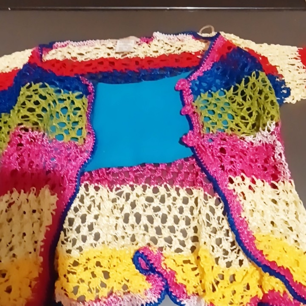 Knitted sweater with tube top